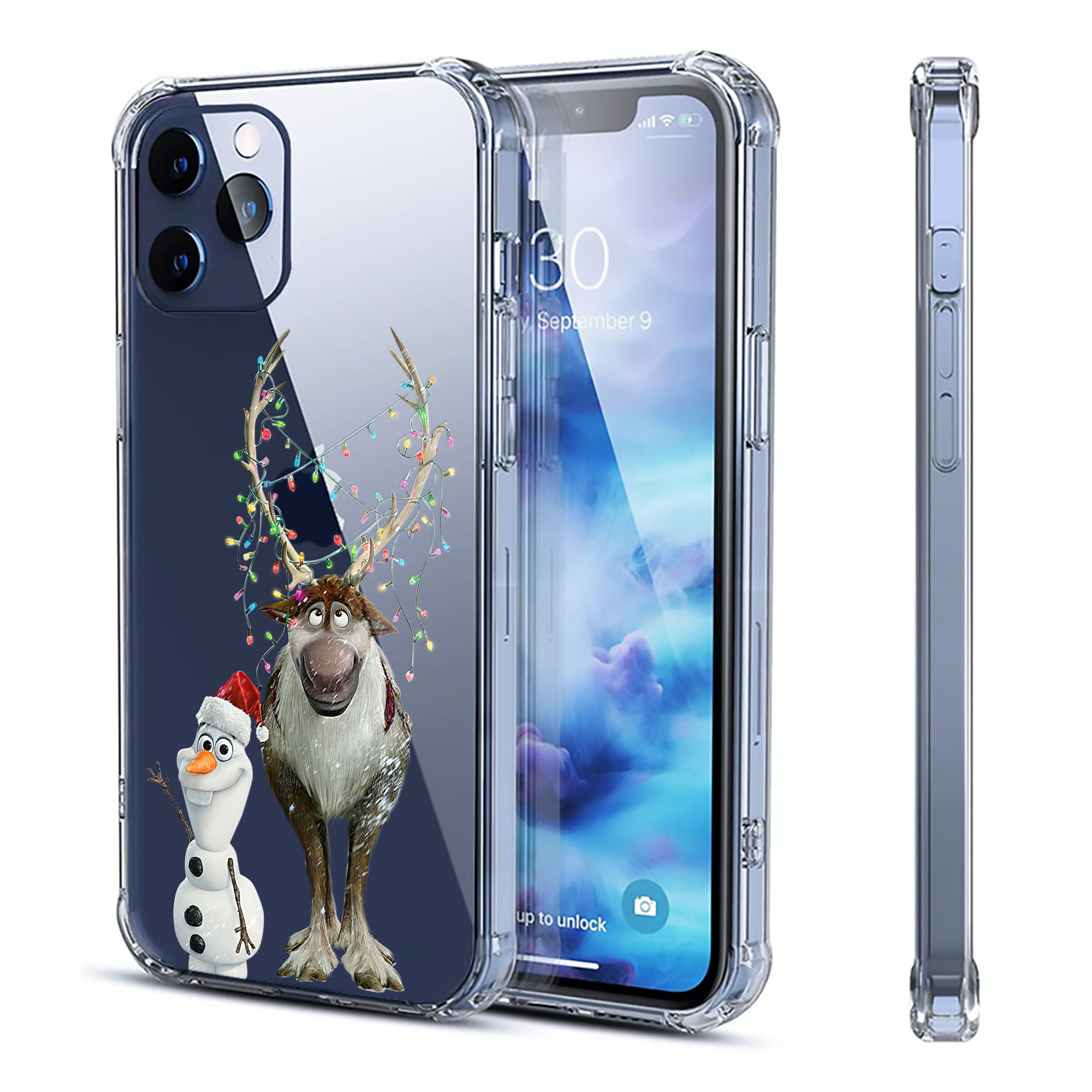 （画像用） アナと雪の女王 アンナ エルサ Frozen Anna Elsa 【iPhone 12シリーズ対応】透明スマホケース（クリアソフトケース）